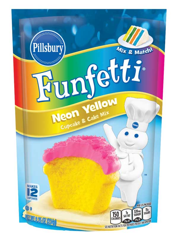 Pillsbury Neon Yellow Pouch Cake Mix