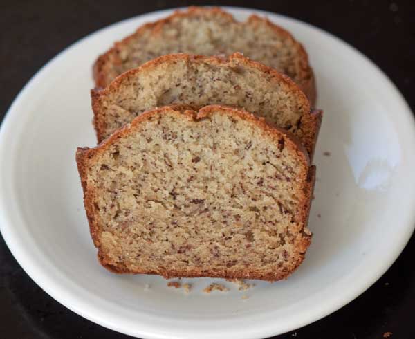 Beth's Banana Bread is a half batch version of the Betty Crocker recipe baked in an 8x4 inch pan.