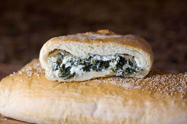 Feta and Spinach Stuffed Stromboli