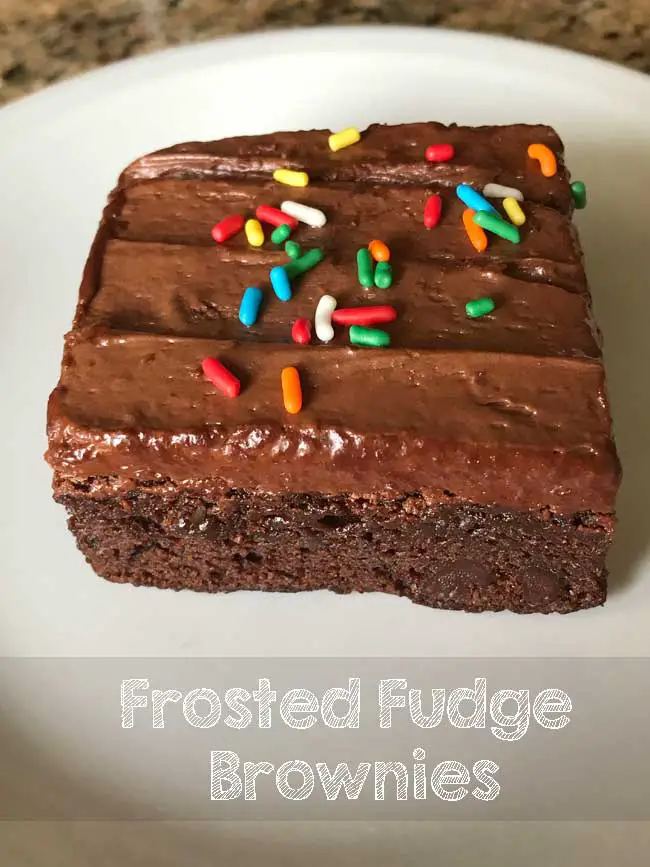frosted fudge brownies