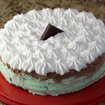 Frozen Brownie Mint Pie