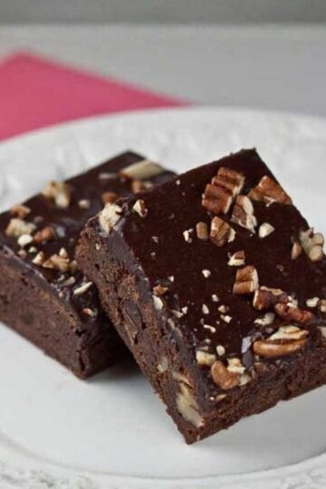 Iced Fudge Brownies recipe