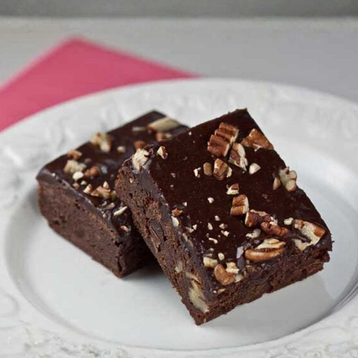 Iced Fudge Brownies recipe