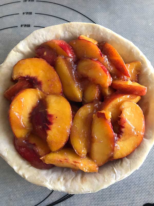 double crust peach pie