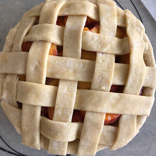 double crust peach pie