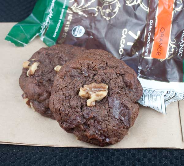 Chocolate Orange Walnut Cookies