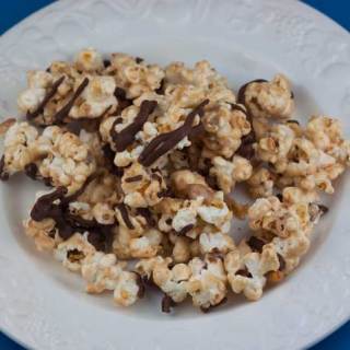 Chocolate Drizzled Popcorn