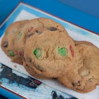 Dark Chocolate M&Ms Cookies