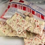 A good recipe for peppermint bark with a layer of ganache in the center.