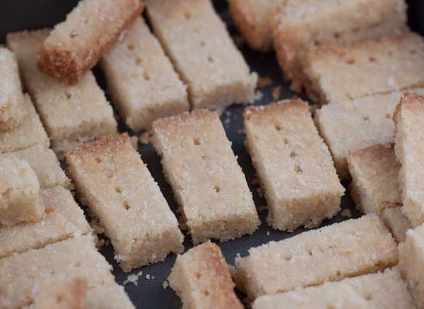 Scottish Shortbread made with melted butter
