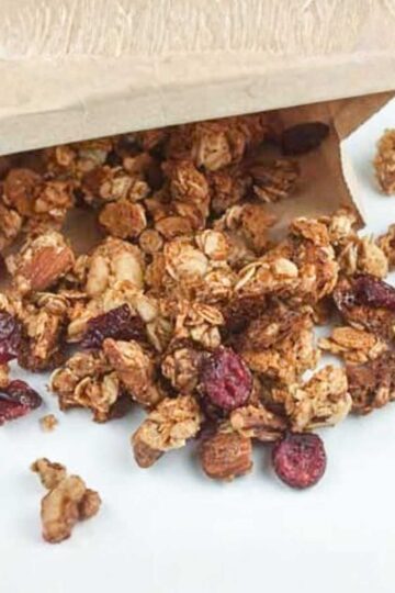 An easy granola recipe that calls for condensed milk. Good way to use up half a can.