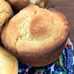Honey Corn Muffins are lighter corn muffins sweetened with a little honey.