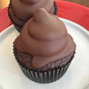 Dipped Chocolate Cupcakes also known as Hi-Hat Cupcakes inspired by Dairy Queen