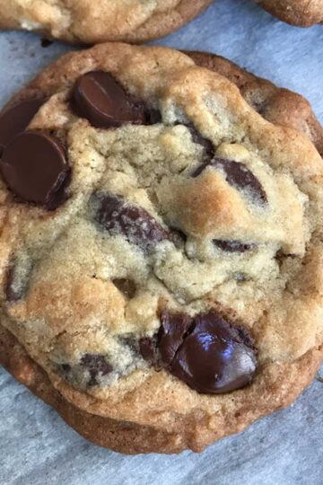 Chocolate Chip Cookies made with European style butter such as President or Plugra