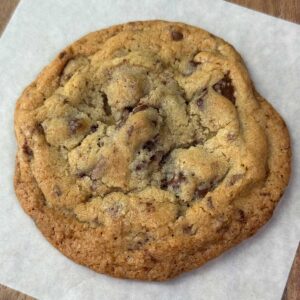 High sugar bakery style chocolate chip cookie recipe that calls for vanilla and coffee extract.