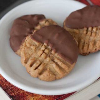 dipped peanut butter cookies