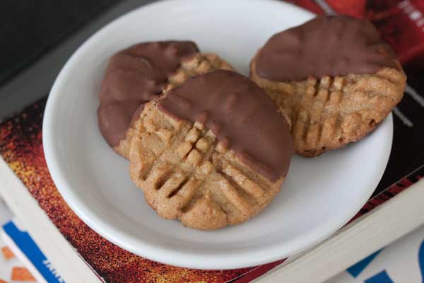 dipped peanut butter cookies