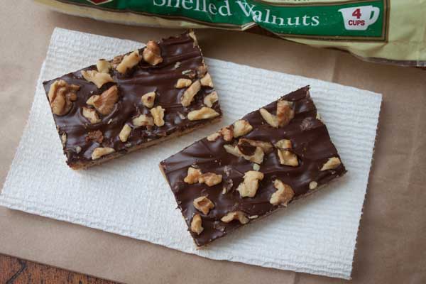 walnut toffee bars