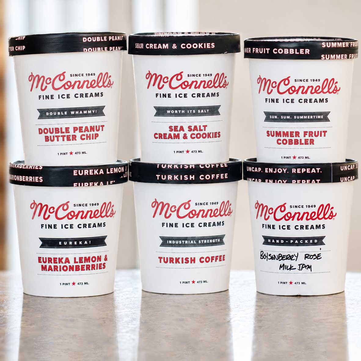 Reviews of McConnell's Ice Cream by flavor.