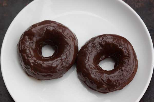 chocolate pumpkin doughnuts