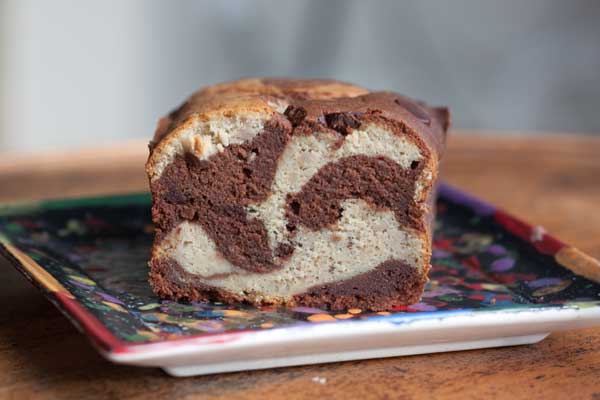 marbled banana bread