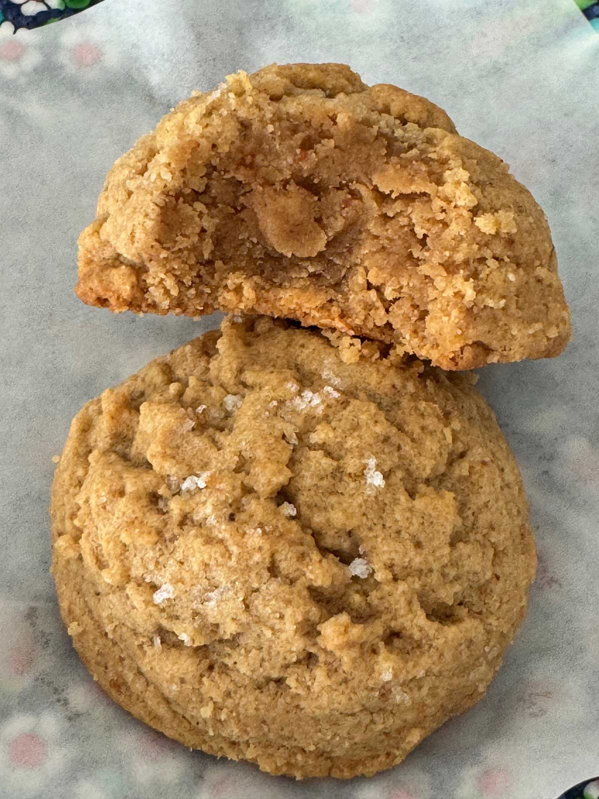 Thick sweet and salty peanut butter sandies cookies from The NYT.