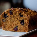 whole wheat carrot and blueberry bread