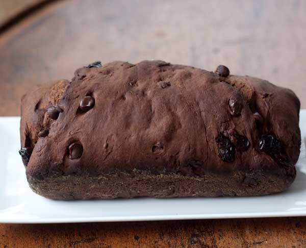 dark chocolate cherry bread