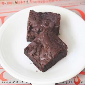 One Bowl Quick & Easy Fudge Brownies recipe from the back of the King Arthur All Purpose Flour bag.