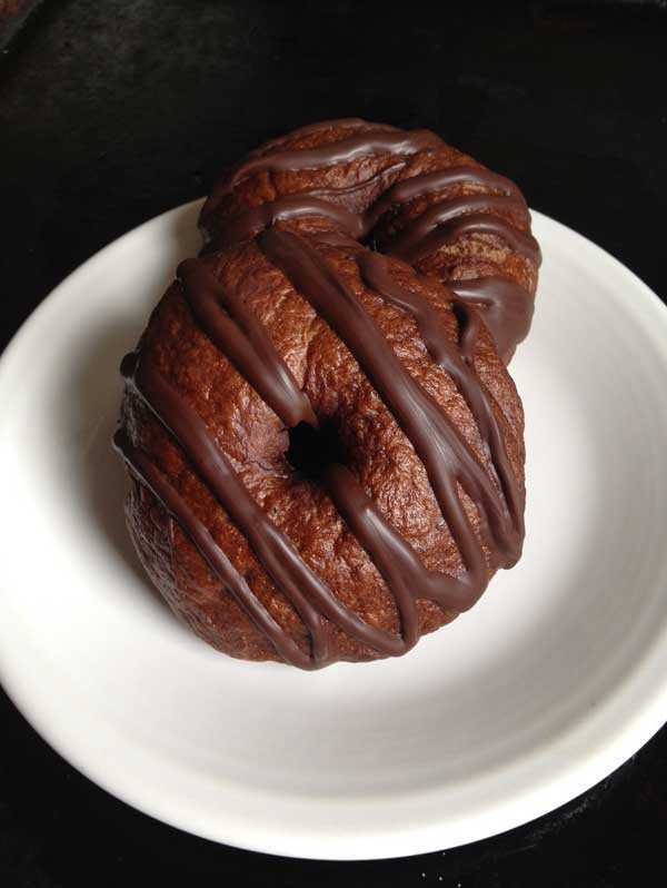 double chocolate bagels