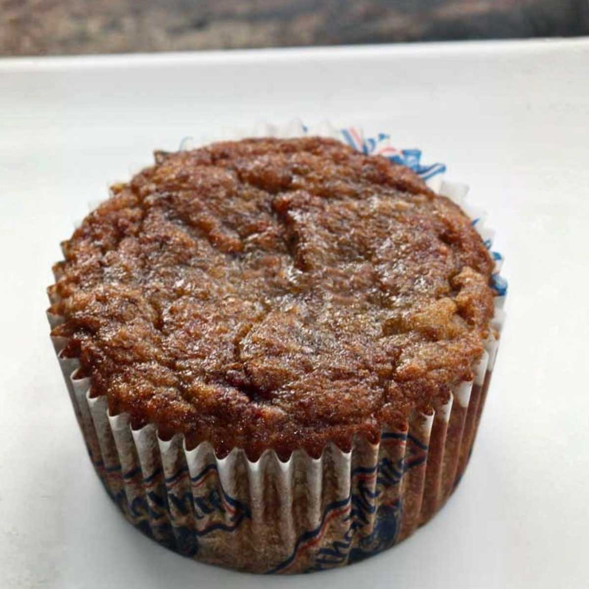 Very moist grain free banana muffins made with almond flour and coconut flour