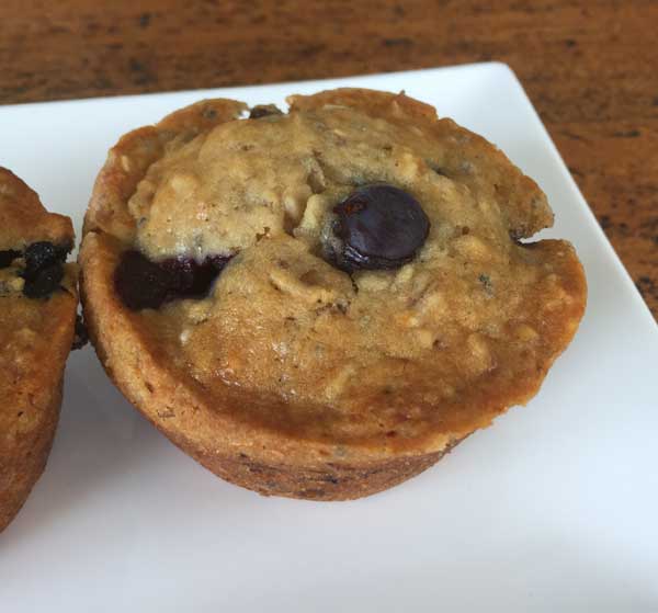 Vegan Blueberry Muffins with Weetabix