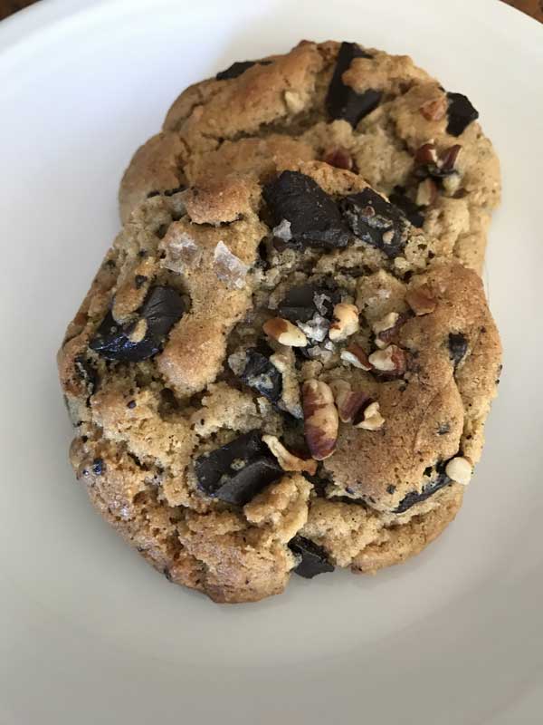 salted mixed nut butter chocolate chunk cookies
