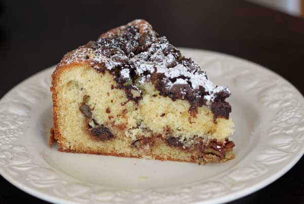 chocolate streusel coffee cake