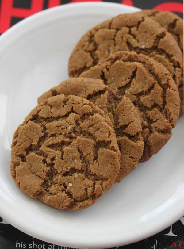 gluten free vegan molasses cookies