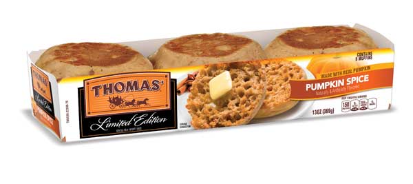 thomas pumpkin spice English Muffins