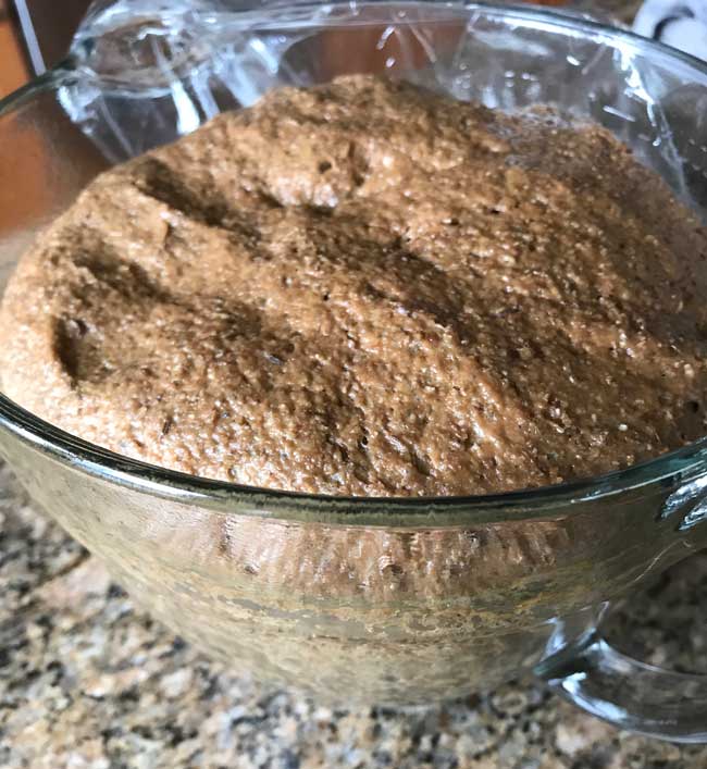 Black Bread Dough