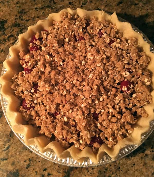 Cherry Crumb Pie