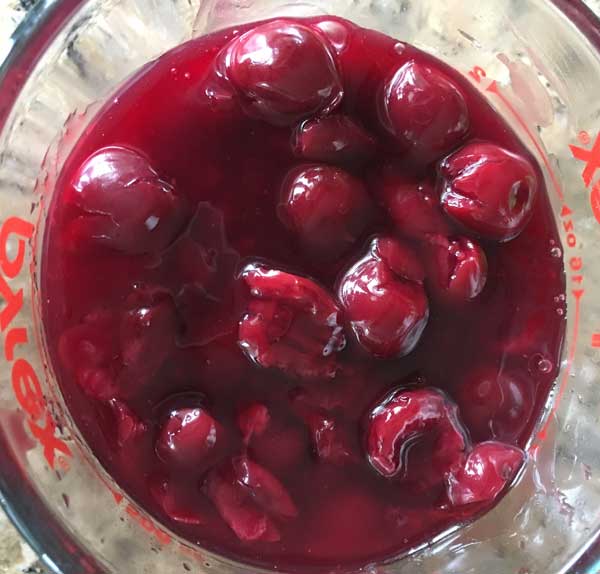 Cherry Pie Filling made with jarred cherries
