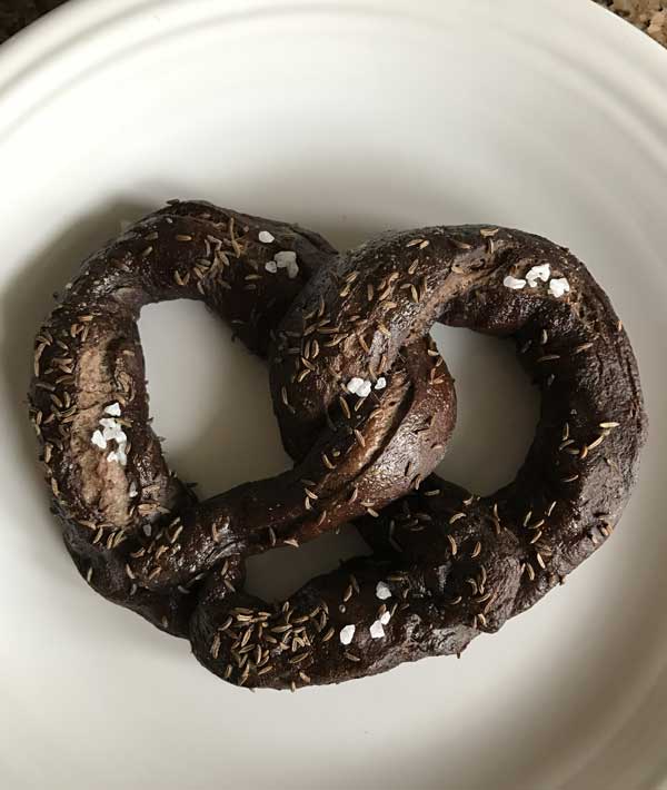 pumpernickel pretzels