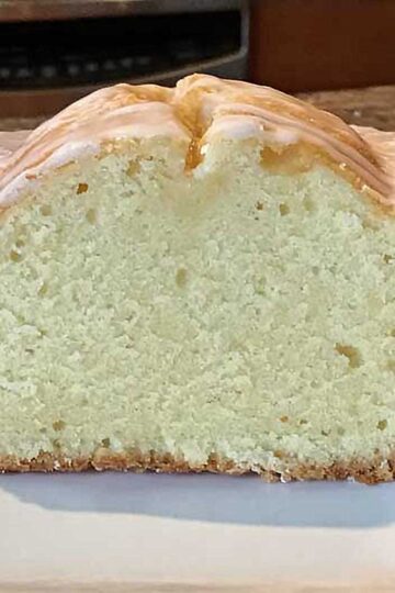 Boyajian Lemon Oil Pound Cake recipe showing texture.