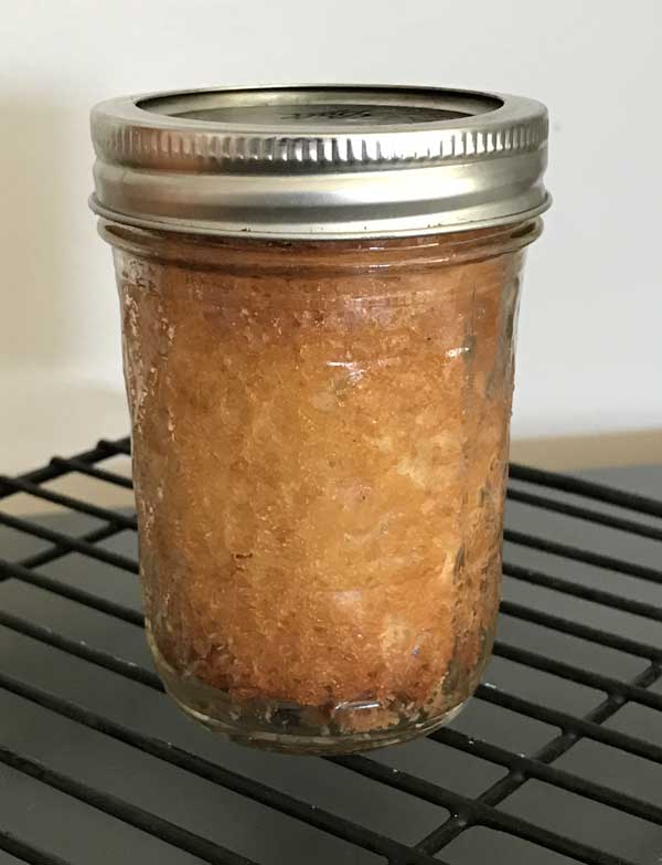 pound cake in a jar