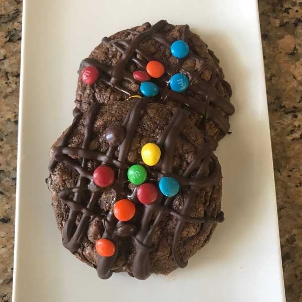 powdered sugar chocolate cookies