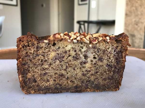 Banana bread in too wide of a pan