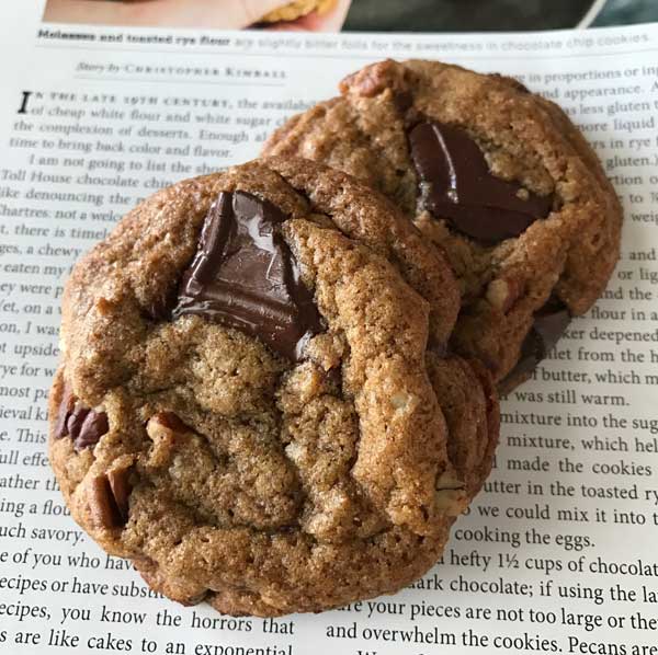 Milk Street Chocolate Chip Cookies with toasted rye flour