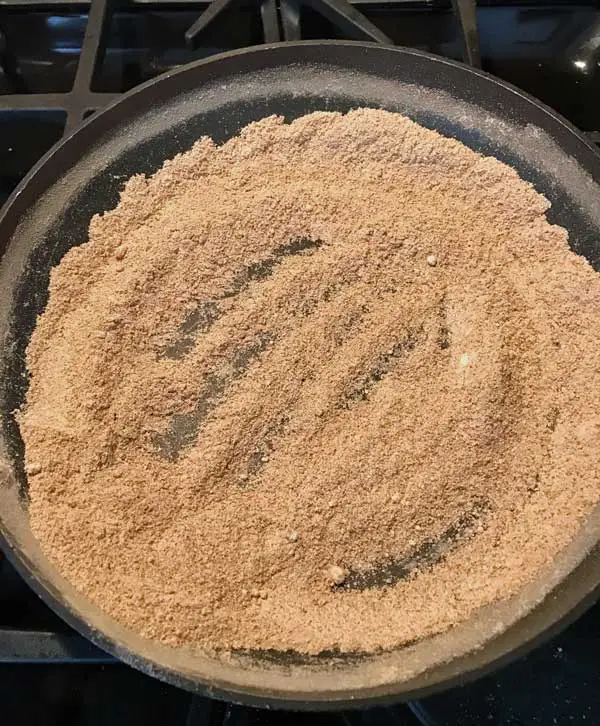 Toasted rye flour in