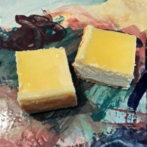 Double Lemon Cheesecake Bars or Squares originally from Kraft and Philadelphia Cream Cheese.
