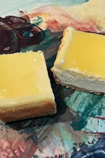 Double Lemon Cheesecake Bars or Squares originally from Kraft and Philadelphia Cream Cheese.