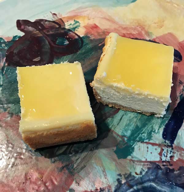 Double Lemon Cheesecake Squares