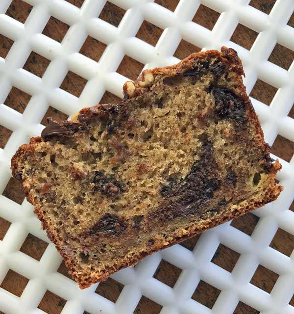 chocolate tahini banana bread